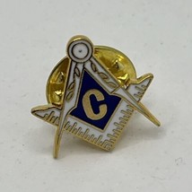 Masonic Grand Lodge Masons Club Organization Enamel Lapel Hat Pin - £4.76 GBP