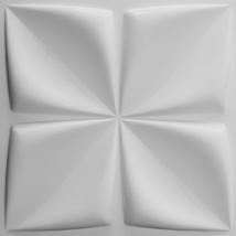 Dundee Deco JNFBAZP2102 Paintable Off White Geometric Flowers Fiber 3D Wall Pane - £12.32 GBP+