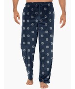 George Men&#39;s Relaxed Fit Fleece Sleep Pants SMALL 28-30 Blue W Snowflake... - £12.25 GBP
