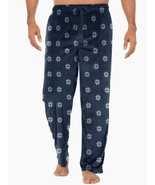 George Men&#39;s Relaxed Fit Fleece Sleep Pants SMALL 28-30 Blue W Snowflake... - $15.57