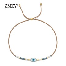 ZMZY Boho Handmade Friendship Bracelets Delica MIYUKI  Bracelet Shell Eye Charm  - £8.61 GBP