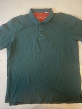 Robert Graham Mens Size XL Green Polo Shirt Short Sleeve - £25.61 GBP