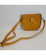 Fossil Yellow Suede Leather Drawstring Crossbody Belt Bag EUC - $857.89 MXN