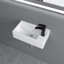 Wall Mounted Vessel Sink - Donsdey 18 X 10 Floating Bathroom Sink Wall Mounted - £68.41 GBP