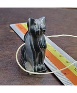 Antique agate animal figurine CAT Figure agate Sculptures bead Amulet - $73.60