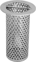 2&quot; Commercial Floor Drain Strainer, Perforated Stainless Steel, 4&quot; Tall - £96.31 GBP