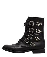 NEW Saint Laurent Military Boots Rangers Chain Moto Leaf Studded Buckle ... - €558,13 EUR