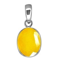 Colgante de piedras preciosas Pukhraj de zafiro amarillo de calidad A+ de... - $25.11