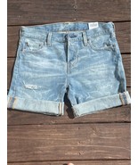 Levis 501 XX Button Fly Womens Jean Shorts Med Wash Distressed Sz 25 / 3... - $26.34 CAD