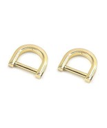 Fujiyuan 10 Pcs 15mm Metal Dee Ring Screw Detachable Belt Webbing Bag Bu... - $182.63 MXN