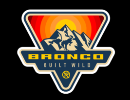 Ford Bronc-o Emblem Fender Mountain wild find Sticker Window Decal Car T... - $94.27 MXN+