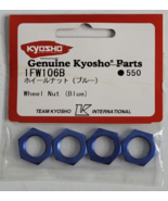 Vintage KYOSHO IFW106B Wheel Nut Blue RC Radio Controlled Part NEW - $15.99