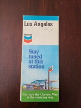 Los Angeles Road Map Courtesy of Chevron 1970 - £10.52 GBP