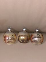 Vintage Glass Nativity Wrap Christmas Tree Ornaments Set Of 3 READ* 2.5”... - $15.41 CAD