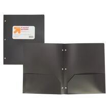 up&up 2 Pocket Plastic Folder Black Polypropylene Presentation Binder - $2.28 up&up 2 Pocket Plastic Folder Black Polypropylene Presentation Binder - $2.28