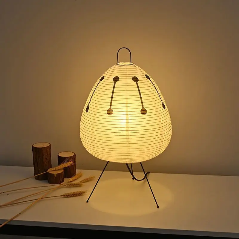 LED Modern Table Lamp Minimalist Hand Cradle Xuan Paper For Living Room ... - $21.54+