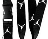 Black and White Jordan Lanyard Keychain ID Badge Holder Quick release Bu... - $7.99