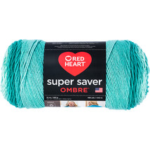 Red Heart Super Saver Ombre Yarn-Spearmint - £19.06 GBP