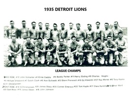 1935 DETROIT LIONS 8X10 TEAM PHOTO FOOTBALL NFL PICTURE WORLD CHAMPS - $4.94