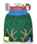 Heart To Tail Dog Christmas Sweater Reindeer w/ Ornaments on Antlers Sz ... - $14.00