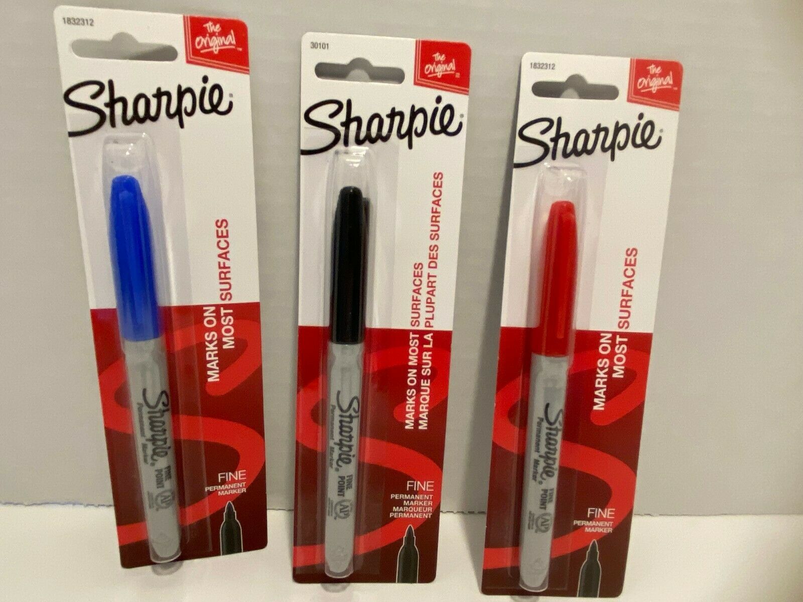 Primary image for Sharpie Color Burst Permanent Markers, Fine Point, Assorted, 3 Pc, The Original