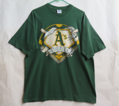 VTG Starter Oakland Athletics A&#39;s MLB T Shirt Sz L Large USA Made Rare Baseball - £37.79 GBP
