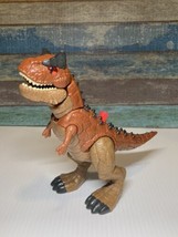 Jurassic World dinosaur push button Carnotaurus from Imaginext &amp; Fischer... - $17.99