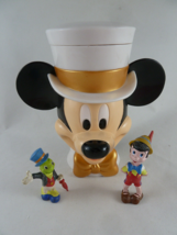 Disney On Ice Mickey Mouse Cup With Lid souvenir  + Pinocchio &amp; Jiminy C... - $14.84