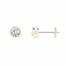ANGARA Natural Diamond Solitaire Stud Earrings in 14K Gold (GVS2 0.46ctw) - £1,809.90 GBP