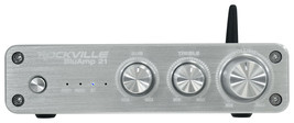 Rockville BLUAMP 21 SILVER 2.1 Channel Bluetooth Home Audio Amplifier Re... - $118.99