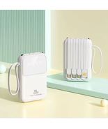 10000mAh Power Bank – Fast Charging with Built-in Cables &amp; LED Display - $19.99
