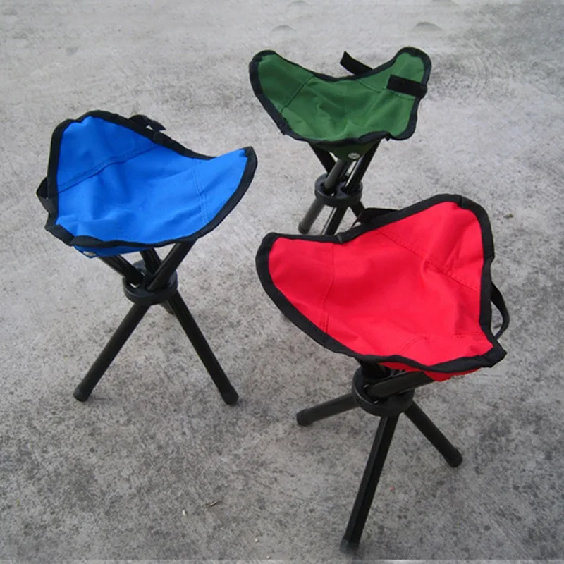 Outdoor Leisure Portable Folding Chair Three-Legged Stool Camping Travel Picnic - £14.87 GBP