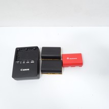 Canon LC-E6 Battery Charger - Genuine Canon With 3 Batteries - £21.14 GBP