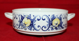 Villeroy and Boch Porcelain Cadiz 1 Soup Bowl Double Handle Vintage AS-I... - $38.34