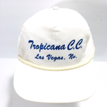 Vintage Script Rope Tropicana Hotel &amp; C ASIN O Snapback CAP/HAT C.C. Las Vegas Nv - £42.79 GBP