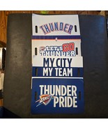 OKC Thunder Playoffs Clapper Noisemaker Lot of 4 Fold-Out Fans 11x17 NBA... - $54.26 CAD