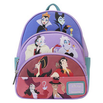 Disney Villains Color Block Triple Pocket Mini Backpack - £93.63 GBP