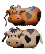 Cow Genuine Leather Wristlet Coin Purse Wallet 3D Look Hand Made Embosse... - $16.99