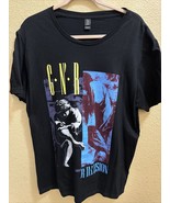 GUNS N ROSES Shirt Adult XL Black Graphic Tee GNR R Illusion Album Cover... - £12.92 GBP