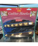 New Sealed 100 Gutter Hooks For Mini C7 &amp; C9 Lights  - Santa’s Best - $7.91