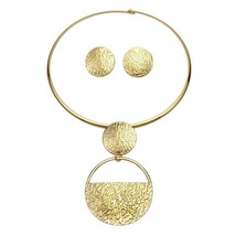 Punk Style Fashion Jewelry For Women Metal Geometric Choker Necklaces Earrings S - $14.17