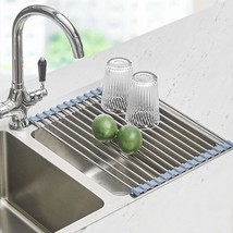 Roll Up Dish Drying Rack, Roll Over The Sink Dish Drying Rack Kitchen Rolling Di - £12.14 GBP