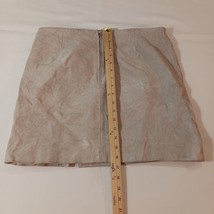 BlankNYC Blank NYC Women's Tan Leather Lined Retro Look Skirt Size 31 image 13