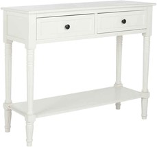 American Homes Collection Samantha Distressed/Cream 2-Drawer Console Table By - £103.79 GBP