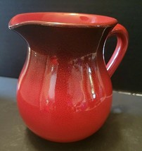 RED PITCHER 5" TALL MADE IN ITALY image 2