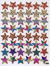 Star Stars Kindergarten Sticker Decal Size 13x10cm/5x4inch Glitter Metallic D477 - £2.78 GBP