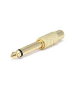 Monoprice 7176 MONOPRICE METAL 1/4IN (6.35MM) TS MONO PLUG TO RCA JACK A... - $419.82 MXN