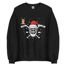 Ice Hockey Christmas Player T-Shirt, Funny Xmas Gift Boys Unisex Sweatshirt Blac - £22.71 GBP+