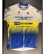 PANACHE ZIP UP PRO-CYCLING JERSEY WHITE AND BLUE SIZE EXTRA LARGE EC 28 - $294.04 MXN