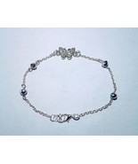 9.5&quot; Handmade Silver Crystal Butterfly Summer Ankle Bracelet - €12,59 EUR